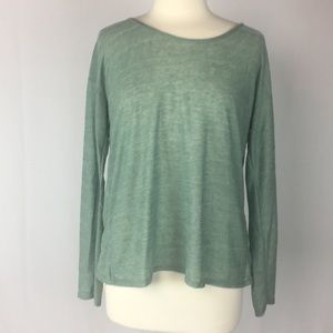 Francesca’s Alya Lace Back Long Sleeve Knit Top